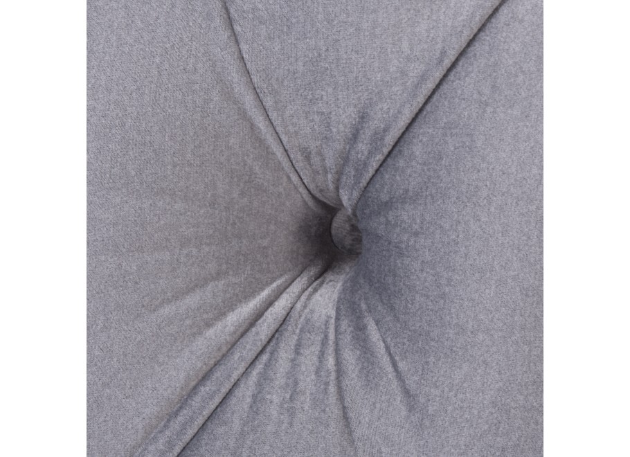 Szara sofa dwuosobowa BOGOTA – wygodna, klasyczna, z pikowaniem Chesterfield 8