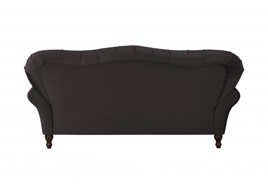 Sofa trzyosobowa pikowana BOGOTA ciemnoszara – stylowy mebel do salonu 6