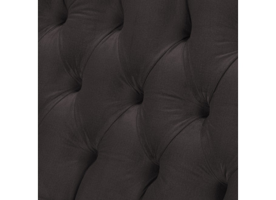 Sofa trzyosobowa pikowana BOGOTA ciemnoszara – stylowy mebel do salonu 5