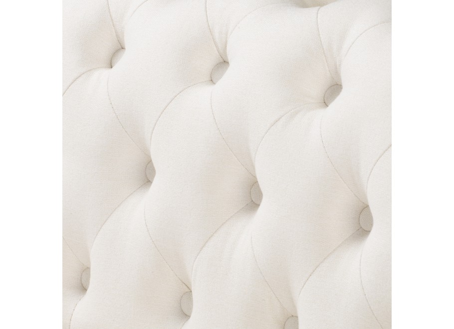 Kremowa mała sofa pikowana SYDNEY – klasyka Chesterfield do salonu 8