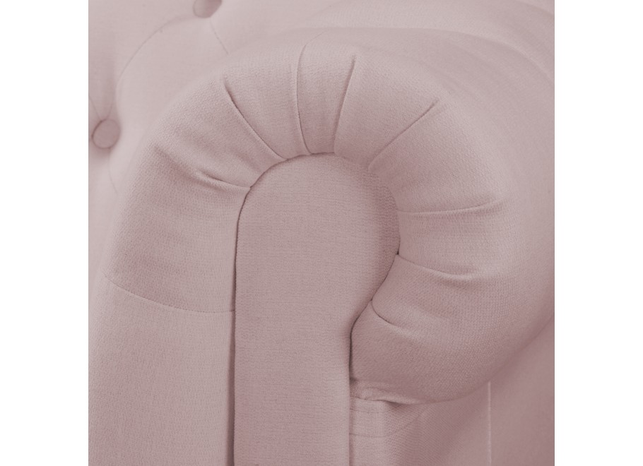 Sofa SYDNEY brudny róż – elegancka, pikowana, 2-osobowa Chesterfield 10