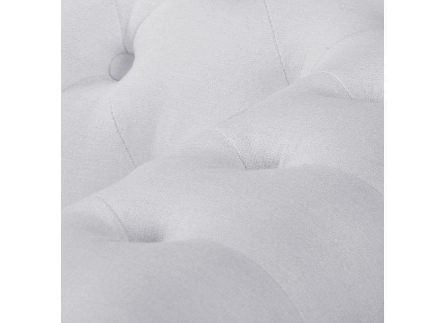 Sofa SYDNEY w kolorze popielatym – pikowana, klasyczna, dwuosobowa 6