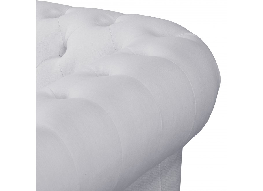 Sofa SYDNEY w kolorze popielatym – pikowana, klasyczna, dwuosobowa 10