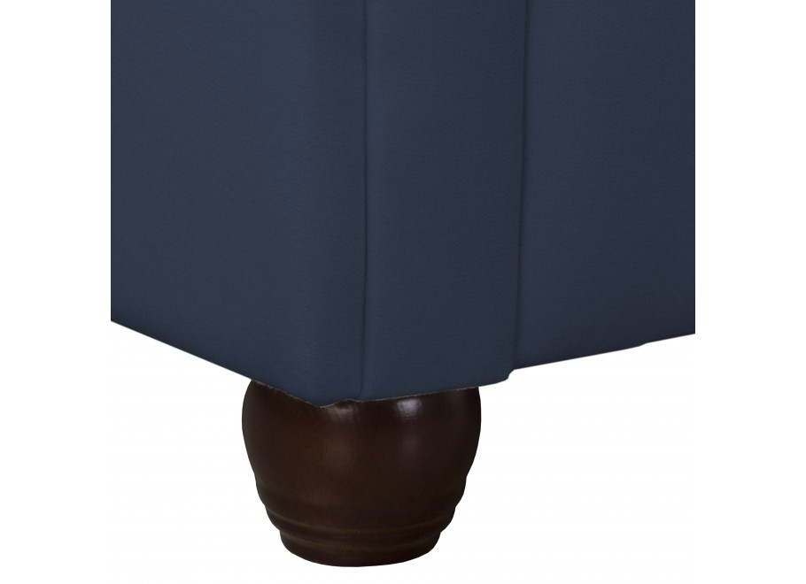 Granatowa sofa pikowana Chesterfield SYDNEY – elegancka i kompaktowa 5