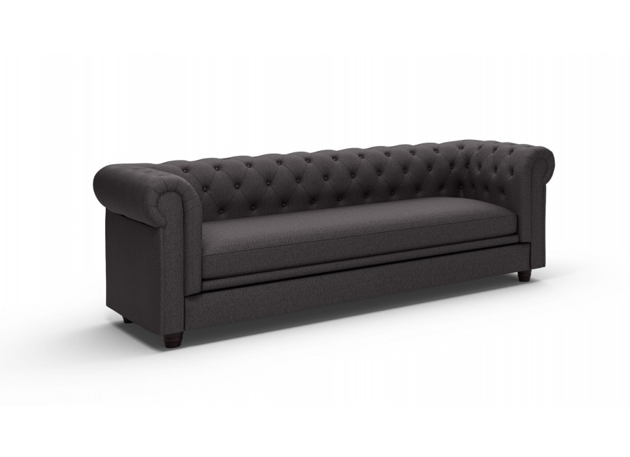 Ciemnoszara sofa pikowana SYDNEY – elegancja i komfort w stylu Chesterfield - Vogue 15
