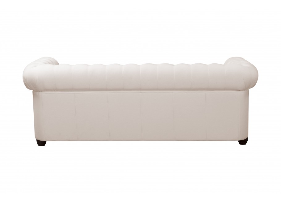 Sofa Chesterfield SYDNEY kremowa – 3-osobowa, elegancka i pikowana 5