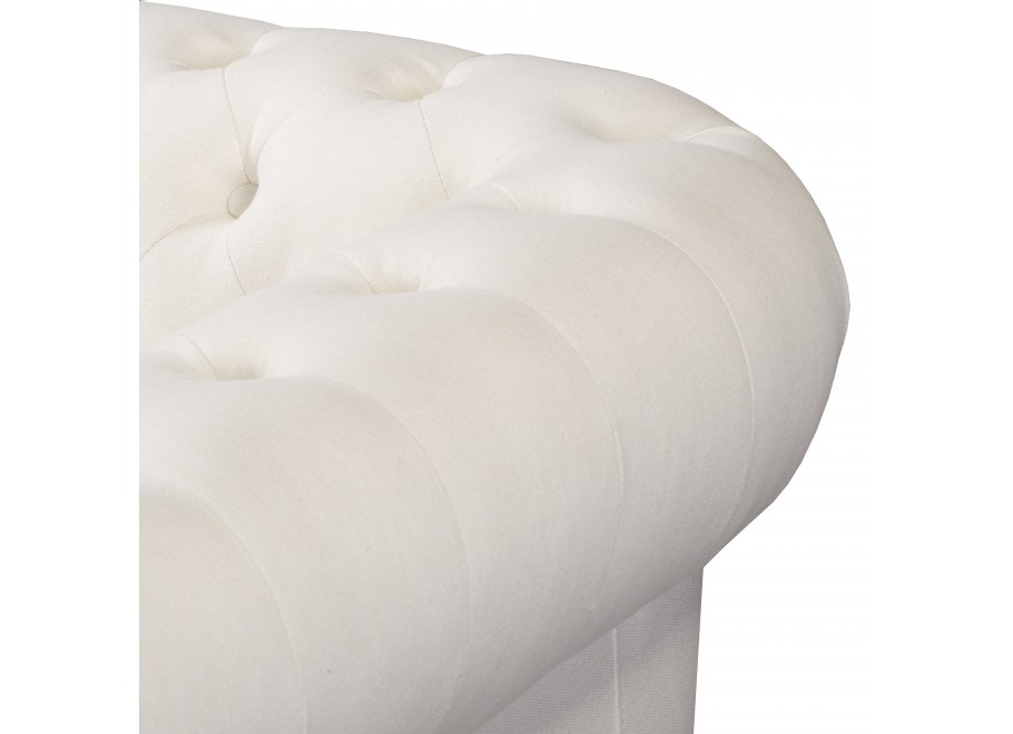 Sofa Chesterfield SYDNEY kremowa – 3-osobowa, elegancka i pikowana 9