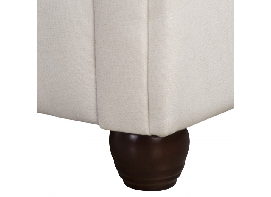 Sofa Chesterfield SYDNEY kremowa – 3-osobowa, elegancka i pikowana 4