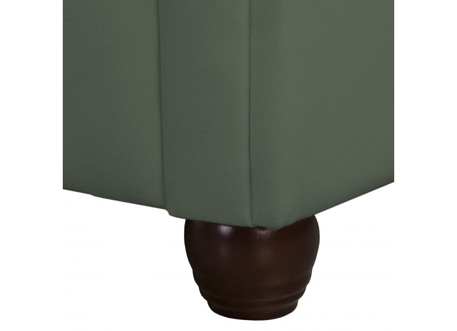 Chesterfield SYDNEY w kolorze zielonym – pikowana sofa trzyosobowa 2