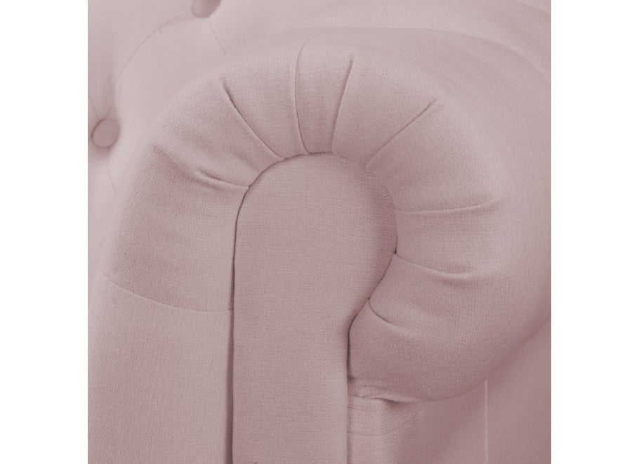 Różowa sofa pikowana Chesterfield SYDNEY – stylowa 3-osobowa propozycja 7