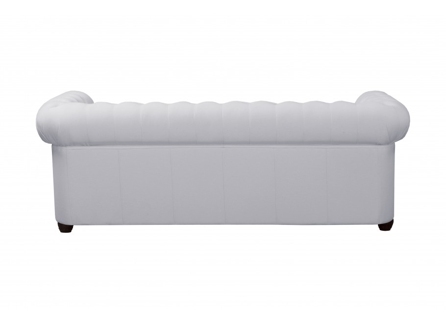 Sofa Chesterfield SYDNEY popielata – 3-osobowa, pikowana, stylowa 9
