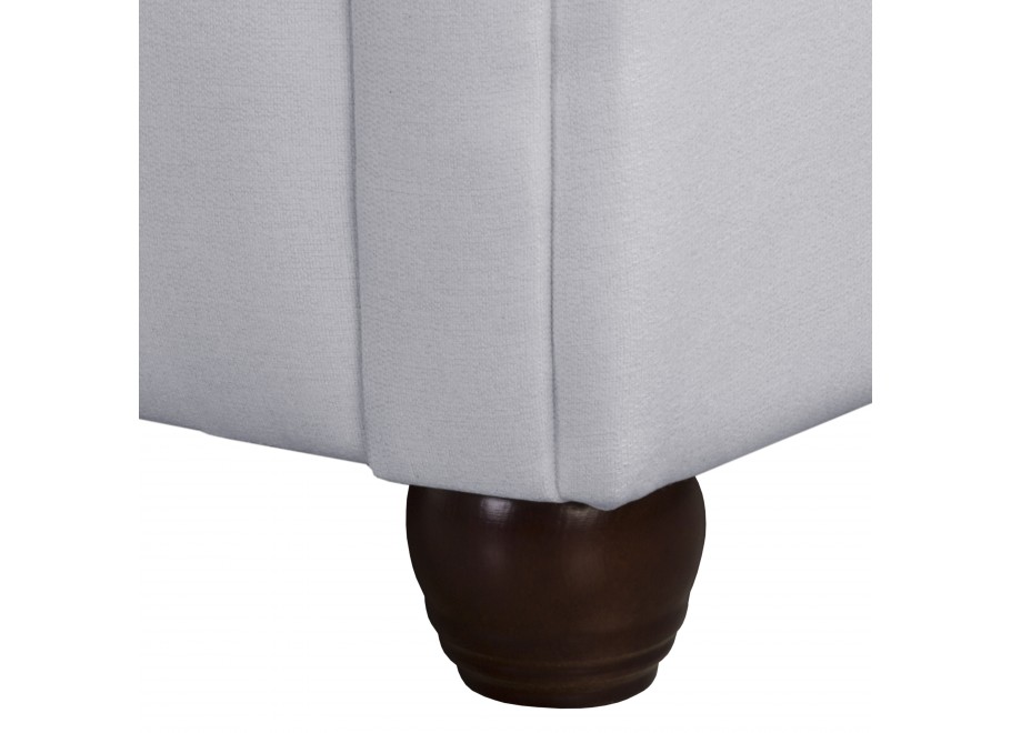 Sofa Chesterfield SYDNEY popielata – 3-osobowa, pikowana, stylowa 3