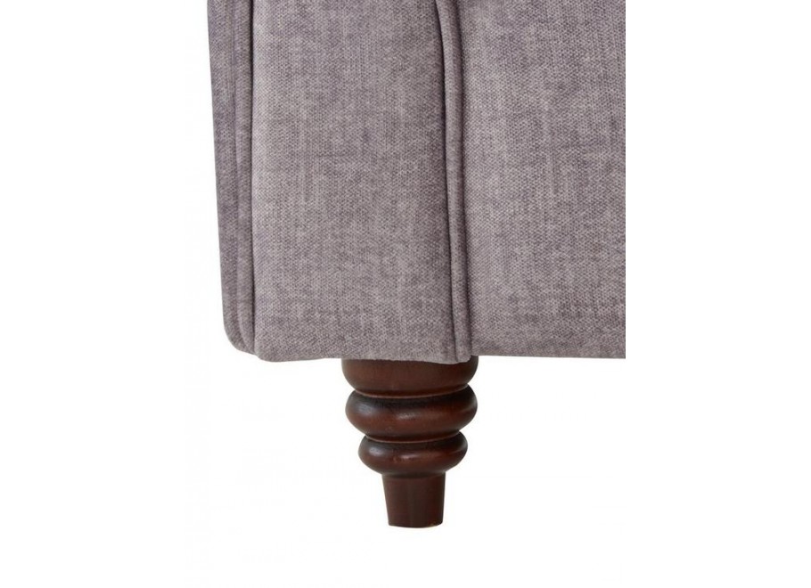 Sofa VALENCIA jasnoszara Chesterfield – trzyosobowa, klasyczna, pikowana 5