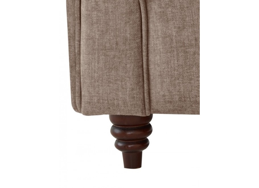 Sofa Chesterfield VALENCIA 2-osobowa – ciepły beż, elegancja i wygoda 4