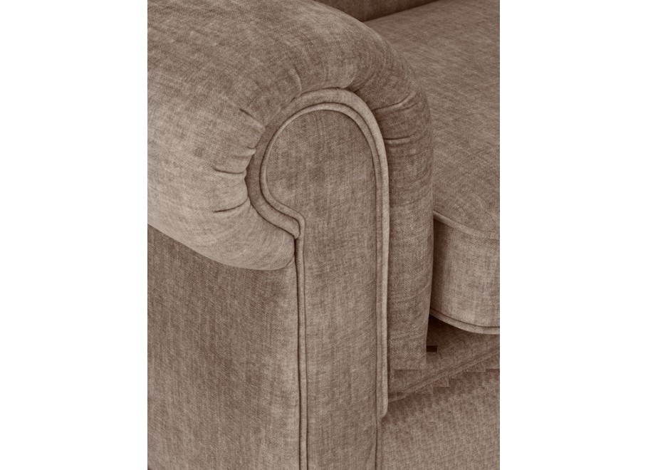 Sofa Chesterfield VALENCIA 2-osobowa – ciepły beż, elegancja i wygoda 5