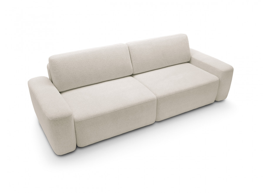 Stylowa beżowa sofa z funkcją spania Bolim - idealna do salonu 3