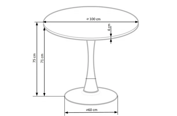 Stół okrągły CARMELO - design i funkcjonalnosc w parze