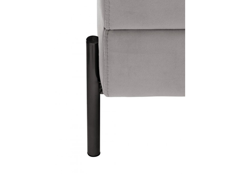 Szara sofa dwuosobowa nowoczesna na wysokich nóżkach Volio 4