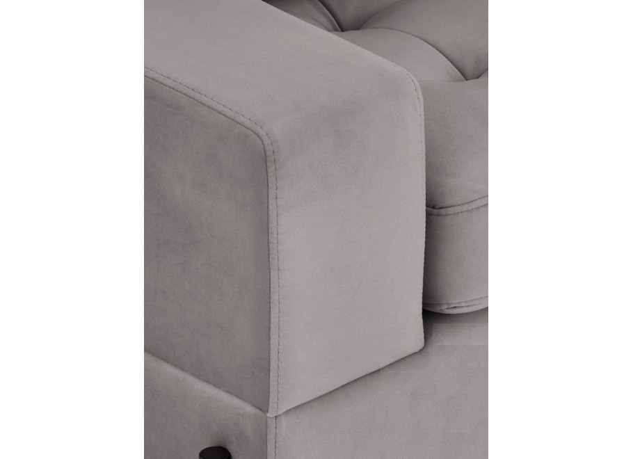 Szara sofa dwuosobowa nowoczesna na wysokich nóżkach Volio 3