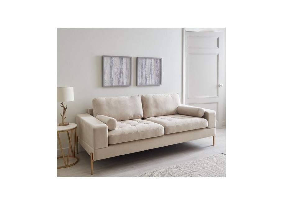 Nowoczesna sofa Volio beżowa – 3-osobowa, elegancka 2