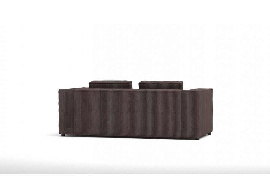 Esmo – dwuosobowa sofa ciemnobrązowa do nowoczesnych wnętrz 6