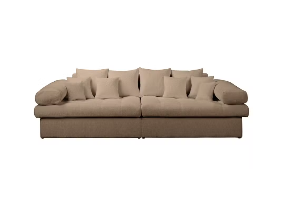 Elegancka sofa Vigo w kolorze brązowym – stylowy komfort do salonu
