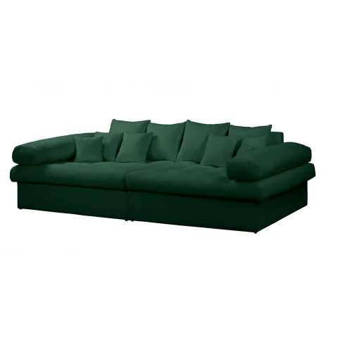 Wygodna zielona sofa Vigo z tkaniny boucle – nowoczesny design do wnętrz