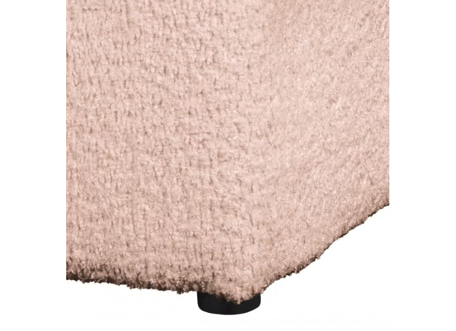 Elegancka sofa Vigo boucle w kolorze różowym – nowoczesny wygląd 8