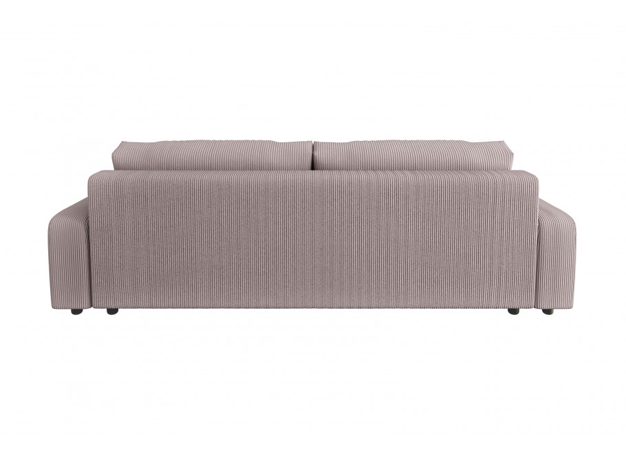 Elegancka sofa Sergio trzyosobowa w kolorze różowym – modny sztruks, idealna do salonu 6