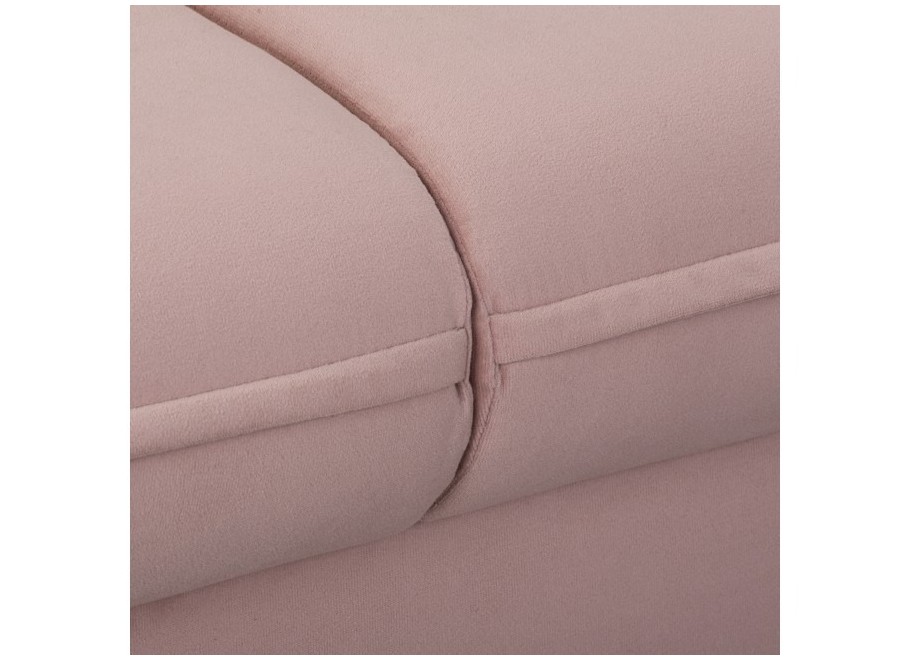 Łososiowa sofa klasyczna Verto – wygodna dwuosobowa sofa welurowa - Jasmine 61