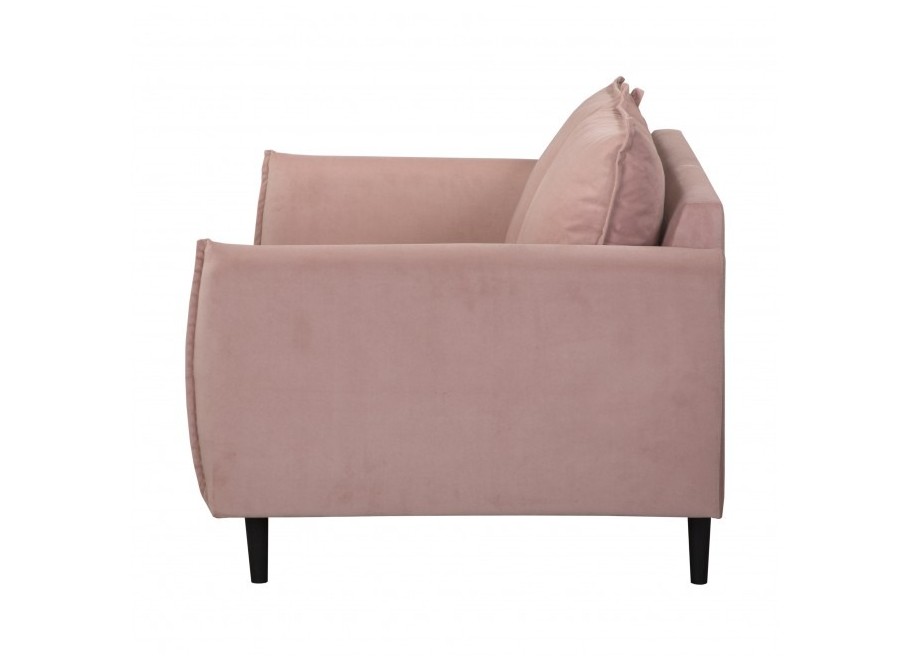 Łososiowa sofa klasyczna Verto – wygodna dwuosobowa sofa welurowa - Jasmine 61