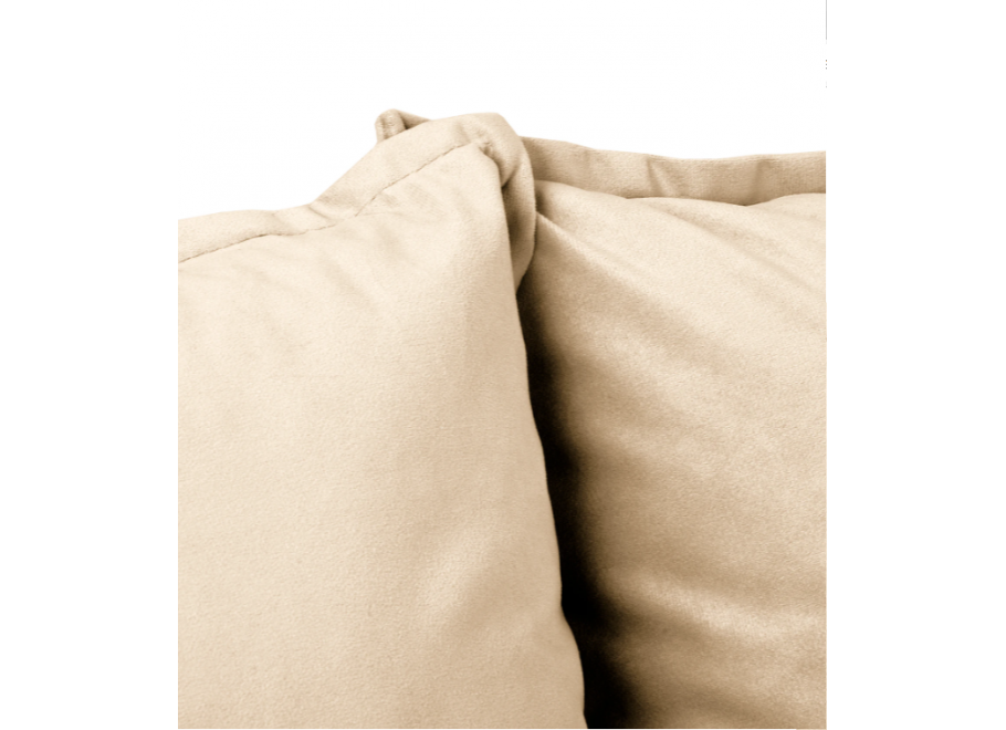 Sofa dwuosobowa Verto beżowa – elegancka, klasyczna sofa welurowa do salonu 8