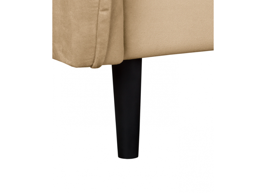 Sofa dwuosobowa Verto beżowa – elegancka, klasyczna sofa welurowa do salonu 6