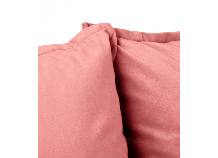 Welurowa sofa Verto różowa – elegancka, dwuosobowa, idealna do salonu 7