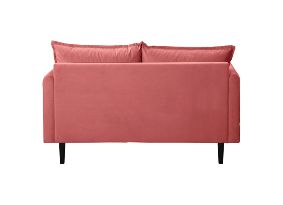 Welurowa sofa Verto różowa – elegancka, dwuosobowa, idealna do salonu 8