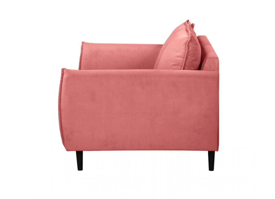 Welurowa sofa Verto różowa – elegancka, dwuosobowa, idealna do salonu 9