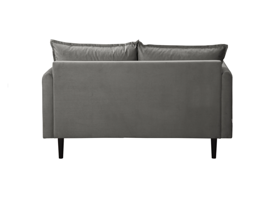 Sofa dwuosobowa Verto w szarym welurze – elegancka klasyka do salonu 4