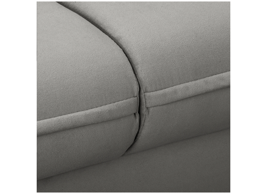 Sofa dwuosobowa Verto w szarym welurze – elegancka klasyka do salonu 8