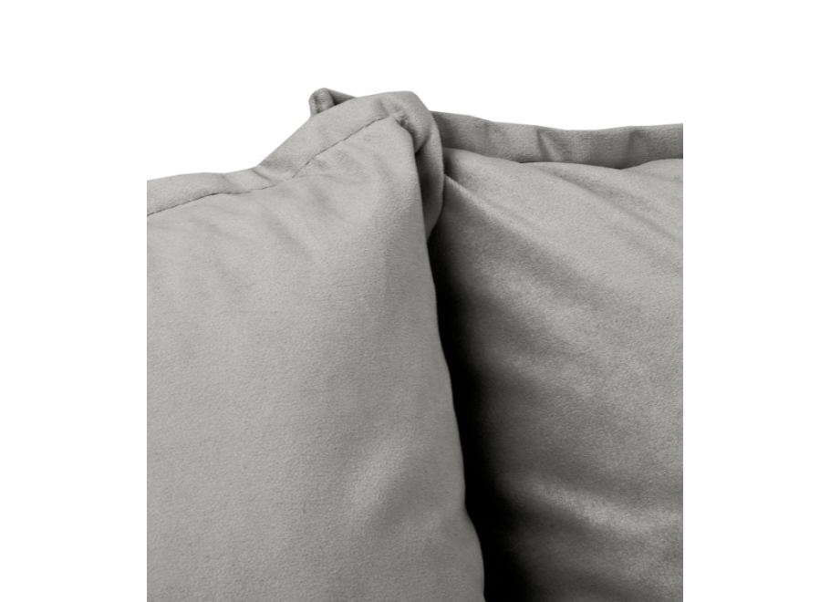 Sofa dwuosobowa Verto w szarym welurze – elegancka klasyka do salonu 6