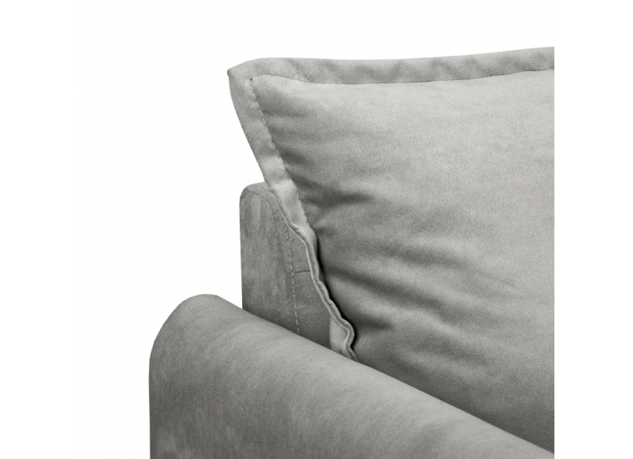 Sofa dwuosobowa Verto w szarym welurze – elegancka klasyka do salonu 3