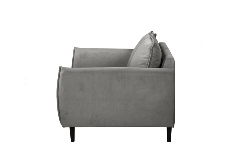 Sofa dwuosobowa Verto w szarym welurze – elegancka klasyka do salonu 7