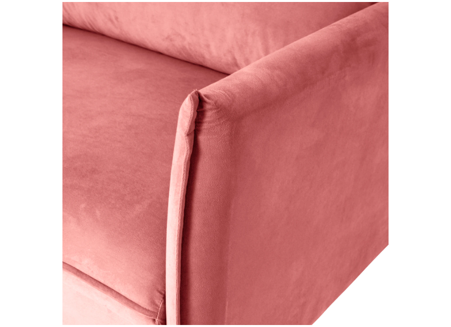 Wygodna sofa trzyosobowa Verto różowa – stylowy wybór do nowoczesnego wnętrza 3