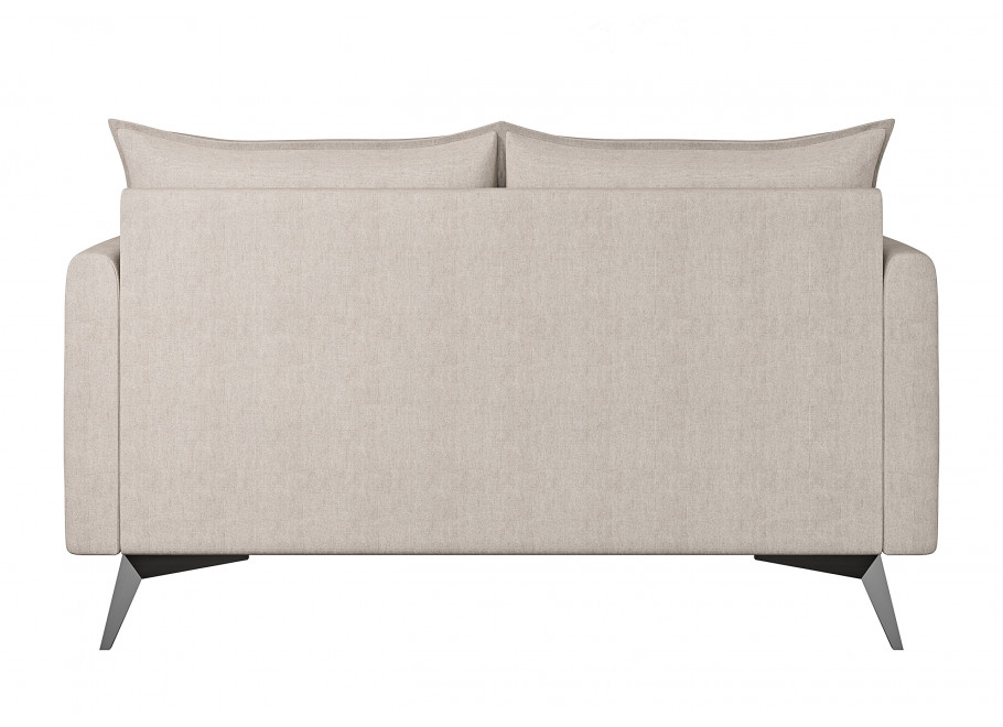 Sofa Verto High beżowa – welurowa, lekka forma na metalowych nóżkach 4