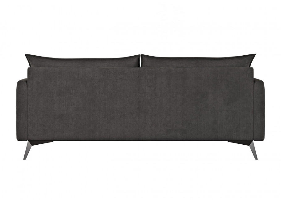 Grafitowa sofa trzyosobowa Verto High – elegancka, welurowa, na metalowych nóżkach 4