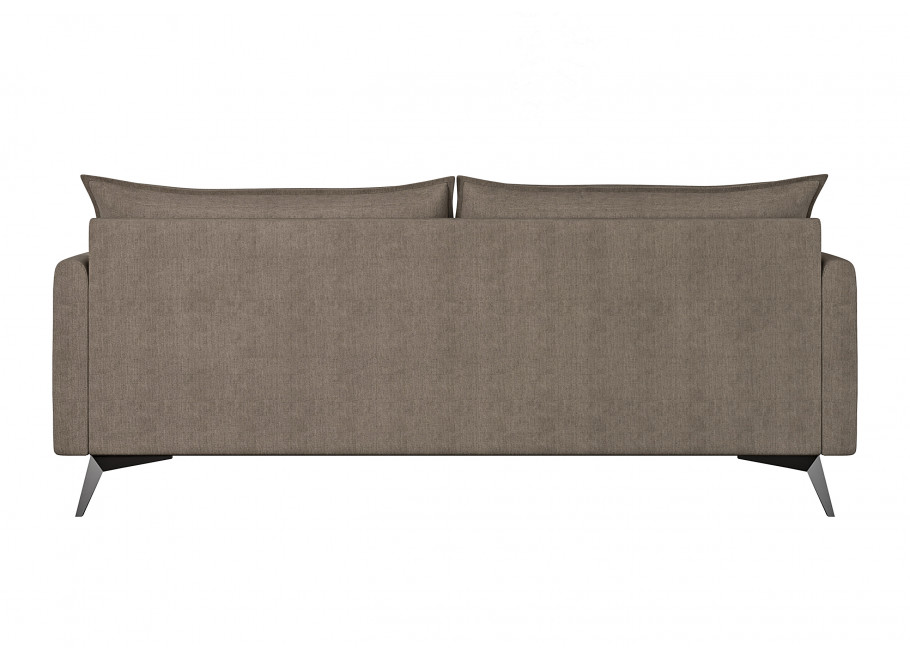 Szarobeżowa sofa trzyosobowa Verto High – welurowa, elegancka, na metalowych nóżkach 3