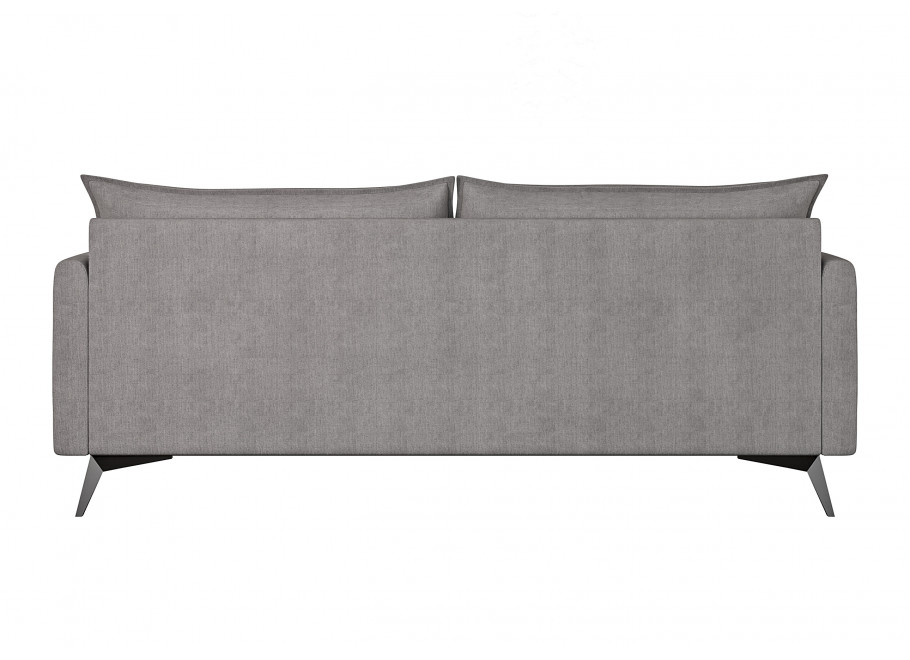 Szara sofa trzyosobowa Verto High – elegancka, welurowa, na wysokich metalowych nogach 4