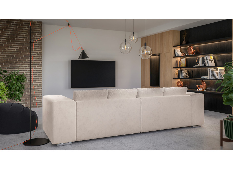 Sofa Lori 3-osobowa – beżowa z poduszkami do każdego wnętrza 4