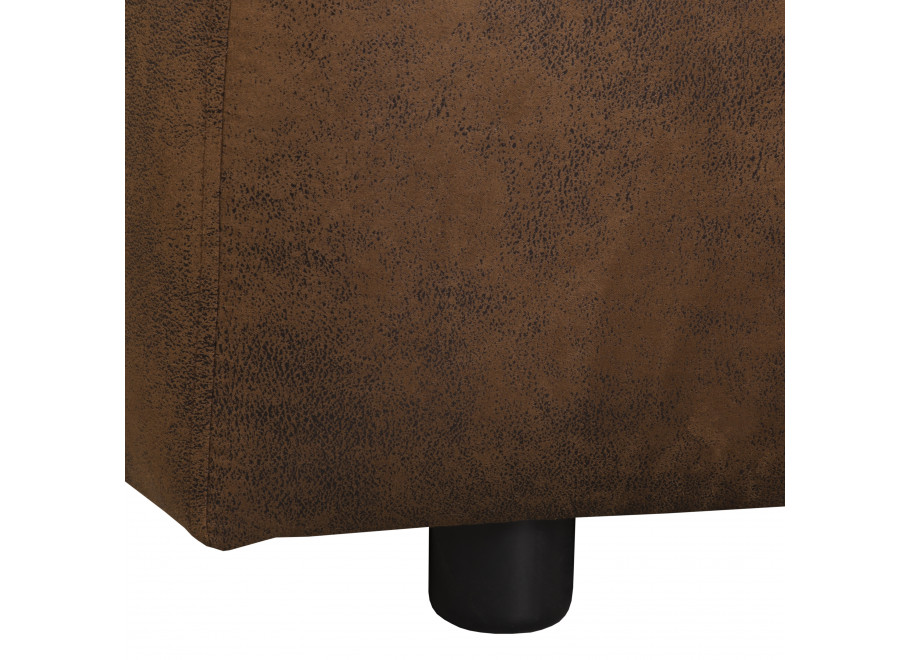 Sofa Noemi czteroosobowa – brązowa ekoskóra, wygodna, z poduszkami, do salonu 7