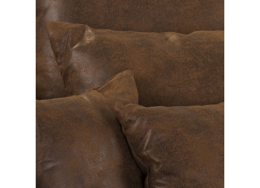 Sofa Noemi czteroosobowa – brązowa ekoskóra, wygodna, z poduszkami, do salonu 8