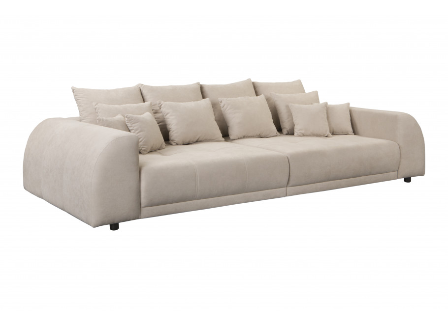 Czteroosobowa sofa Noemi w beżowym welurze – stylowa i komfortowa opcja do salonu 3